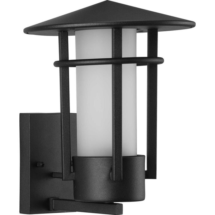 Progress Lighting P560273-031 One Light Wall Lantern, Textured Black