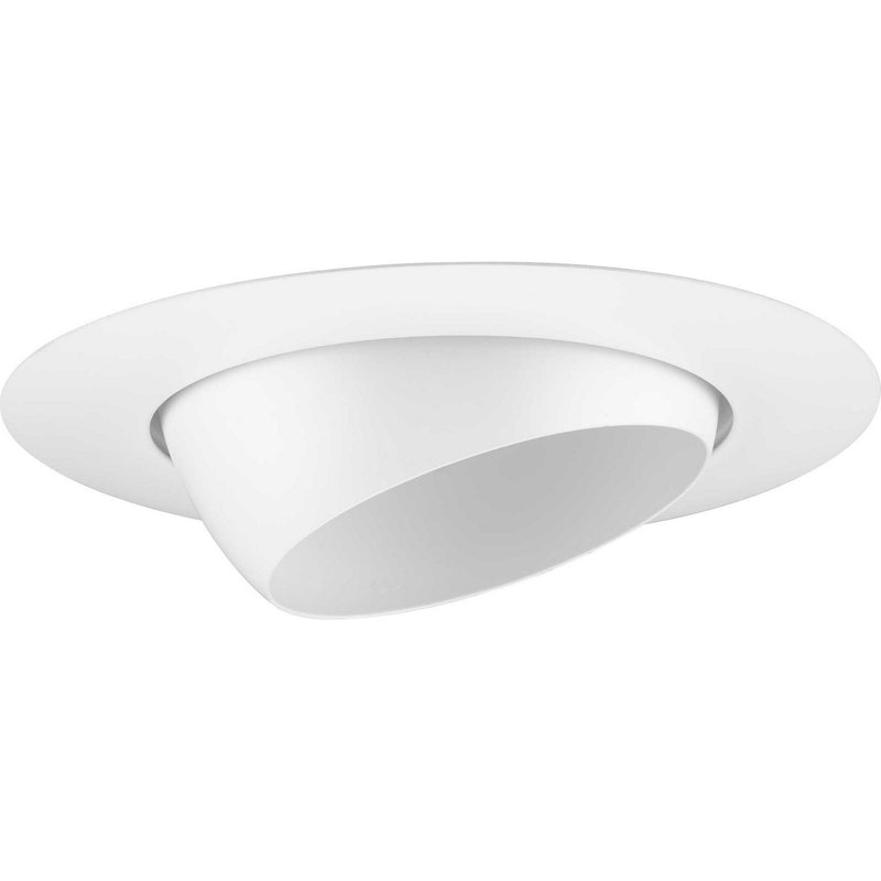 Progress Lighting P800020-028 Eyeball Recessed Trim, Satin White