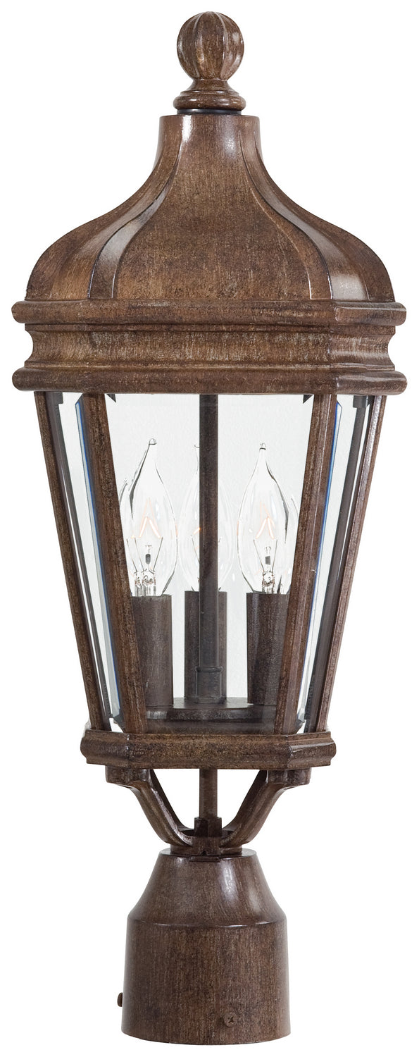 Minka-Lavery 8695-61 Three Light Post Mount, Vintage Rust