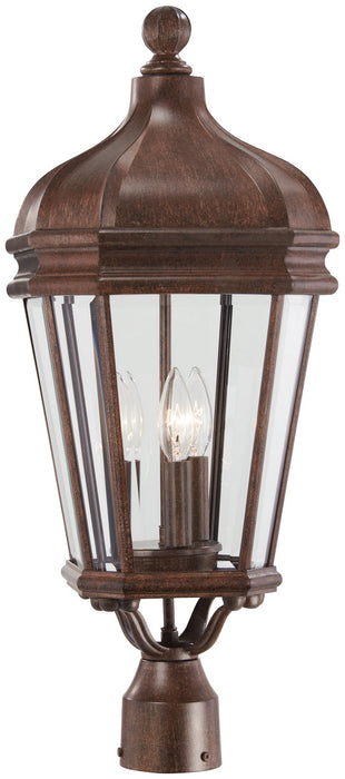 Minka-Lavery 8696-61 Three Light Post Mount, Vintage Rust