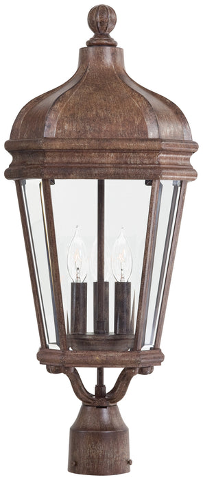 Minka-Lavery 8696-61 Three Light Post Mount, Vintage Rust
