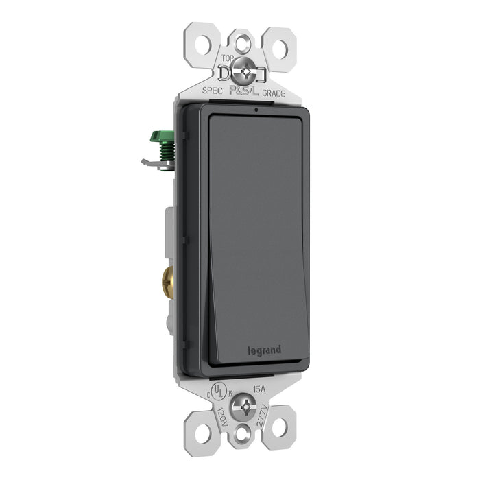 Legrand TM870GCC10 Single-Pole Switch, Graphite