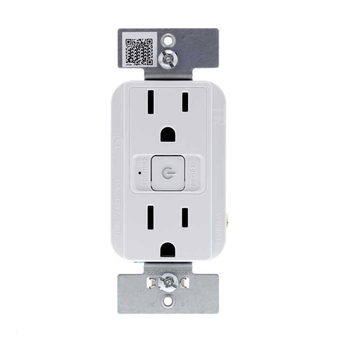 Legrand WWRR15WHCCV2 Smart Outlet - Wi-Fi, White