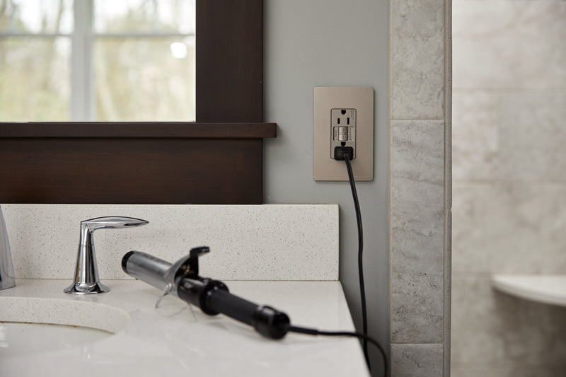 Legrand 1597TRNICC4 Spec-GradeTamper-Resistant Self-Test GFCI Receptacle, Nickel