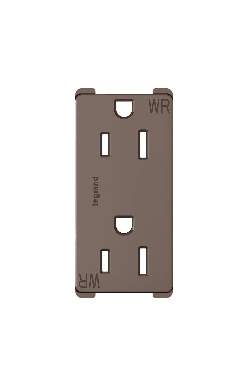 Legrand 885TRWR Outdoor Duplex Outlet, Brown