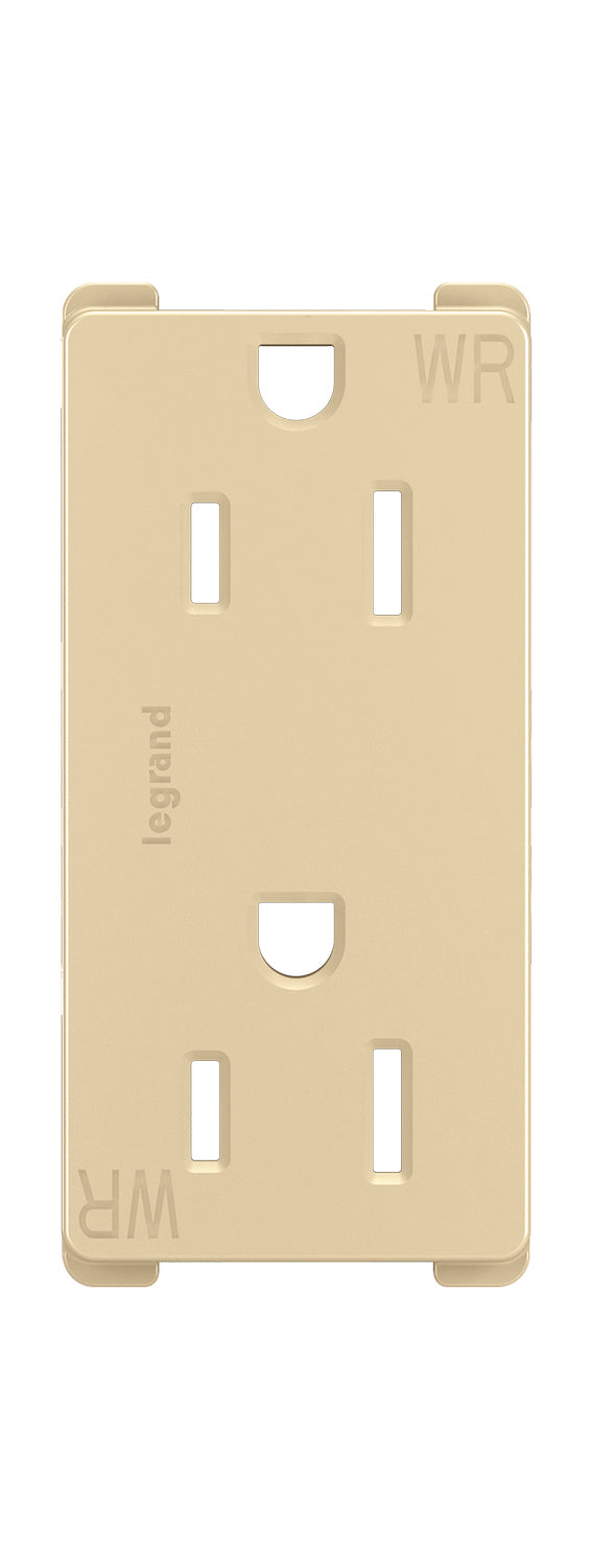 Legrand 885TRWRI Outdoor Duplex Outlet, Ivory