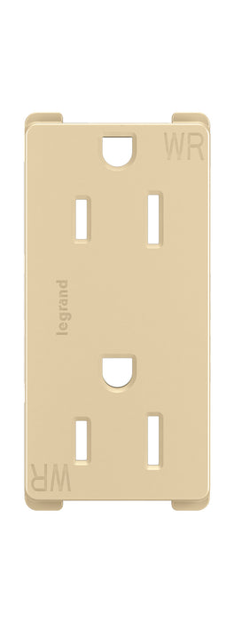 Legrand 885TRWRI Outdoor Duplex Outlet, Ivory