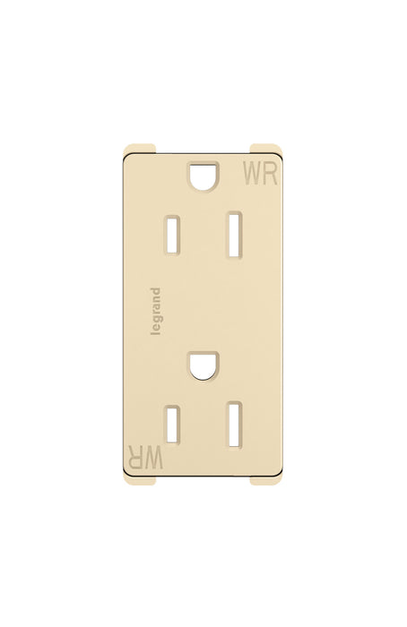 Legrand 885TRWRLA Outdoor Duplex Outlet, Light Almond