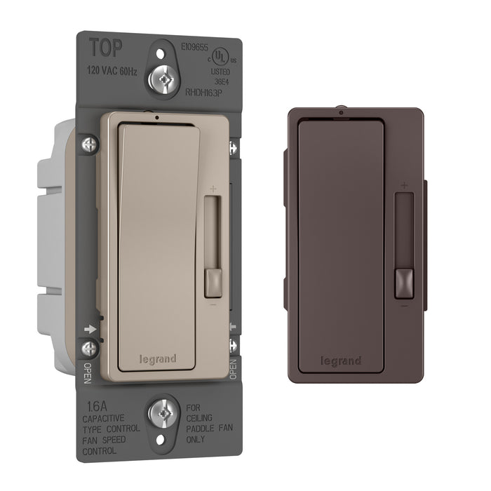 Legrand RHDH163PBCCCV4 Single-Pole/3-Way Fan Speed Control, Bi-Color