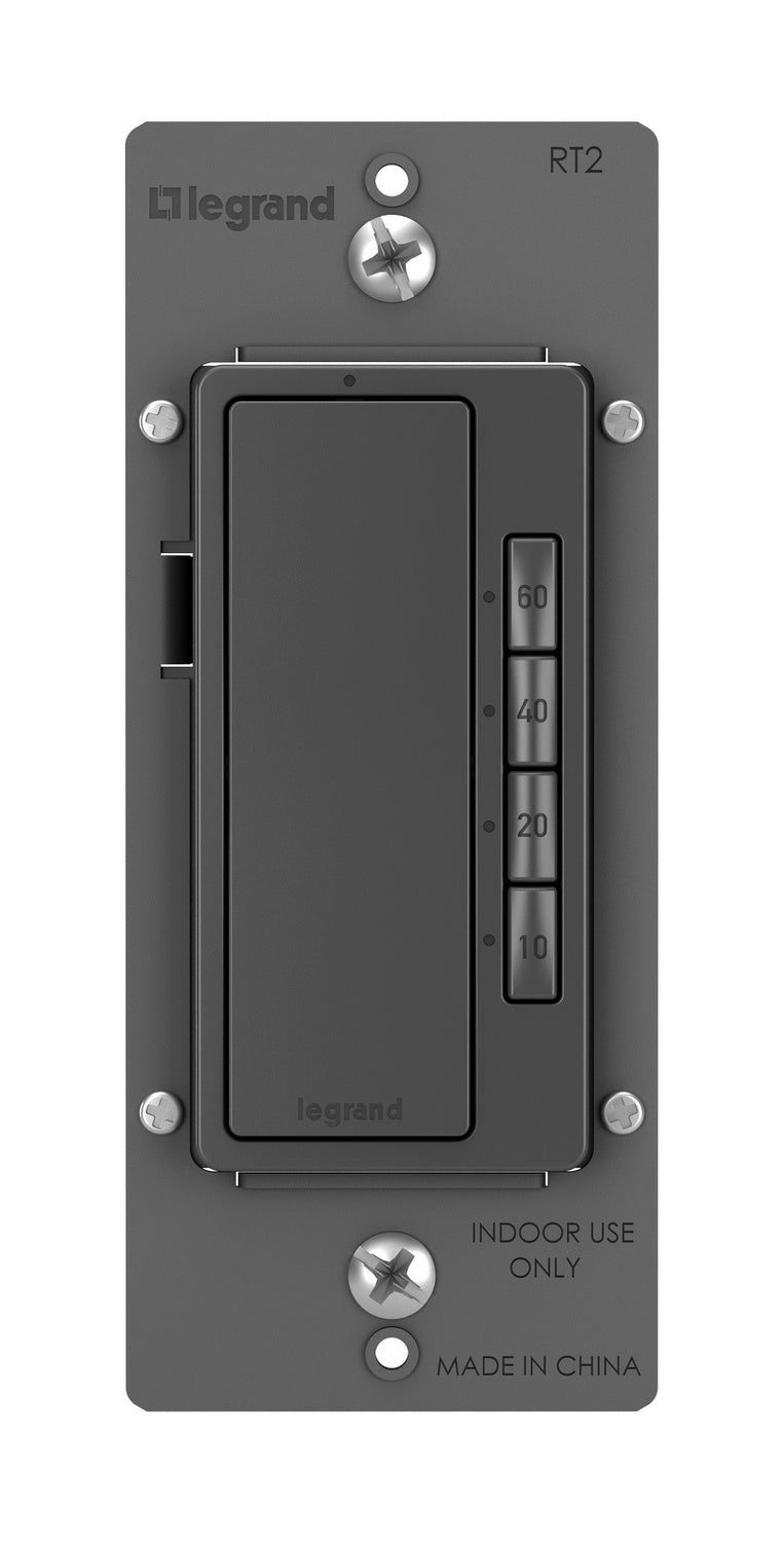 Legrand RT2BK 4-Button Digital Timer, Black