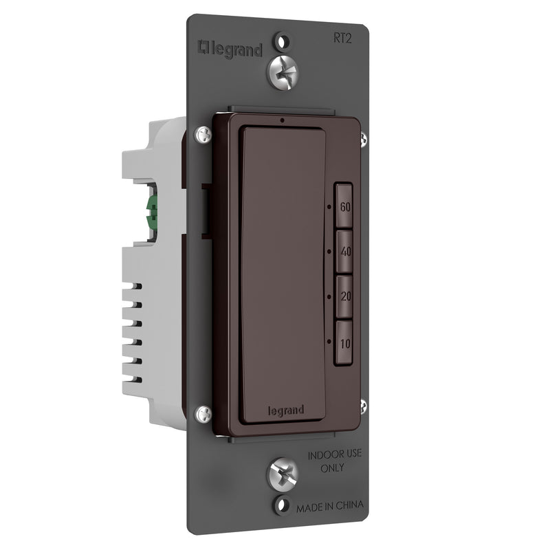 Legrand RT2DBCCV4 4-Button Timer, Dark Bronze