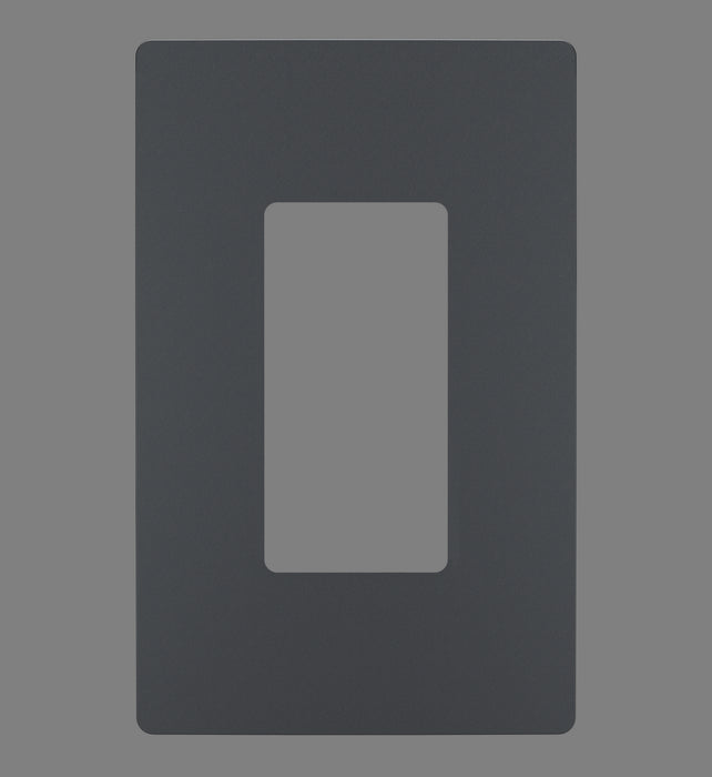 Legrand RWP26GCC6 One-Gang Screwless Wall Plate, Graphite