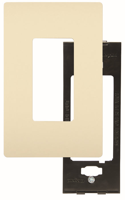 Legrand RWP26LA One-Gang Screwless Wall Plate, Light Almond