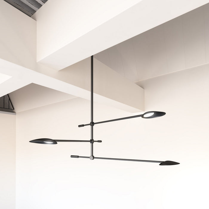 Kuzco Lighting CH90132-BK LED Chandelier, Black