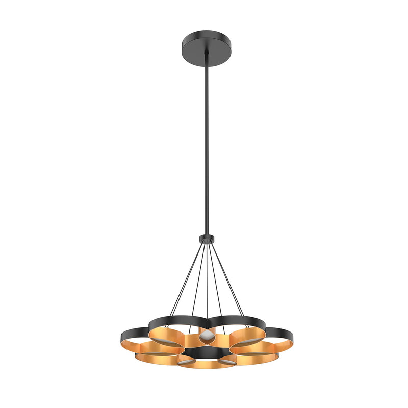 Kuzco Lighting CH90826-BK/GD LED Chandelier, Black/Gold