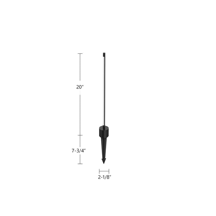 Kuzco Lighting EG26718-BK LED Garden Light, Black