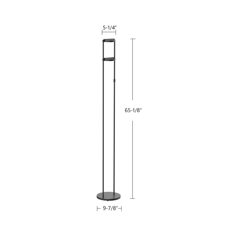 Kuzco Lighting FL72268-BK LED Floor Lamp, Black