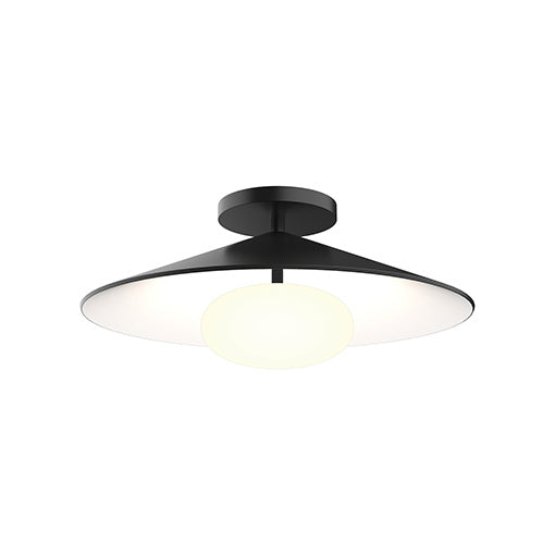 Kuzco Lighting FM22815-BK/WH LED Flush Mount, Metal - Black/White