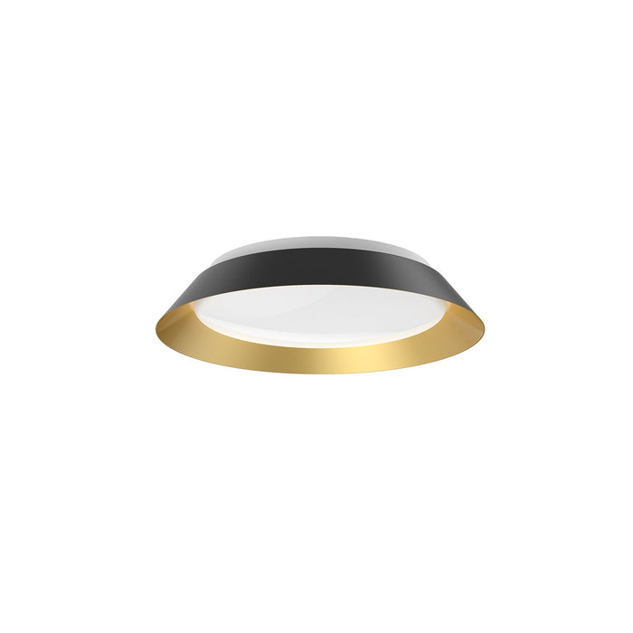 Kuzco Lighting FM43414-BK/GD LED Flush Mount, Black/Gold