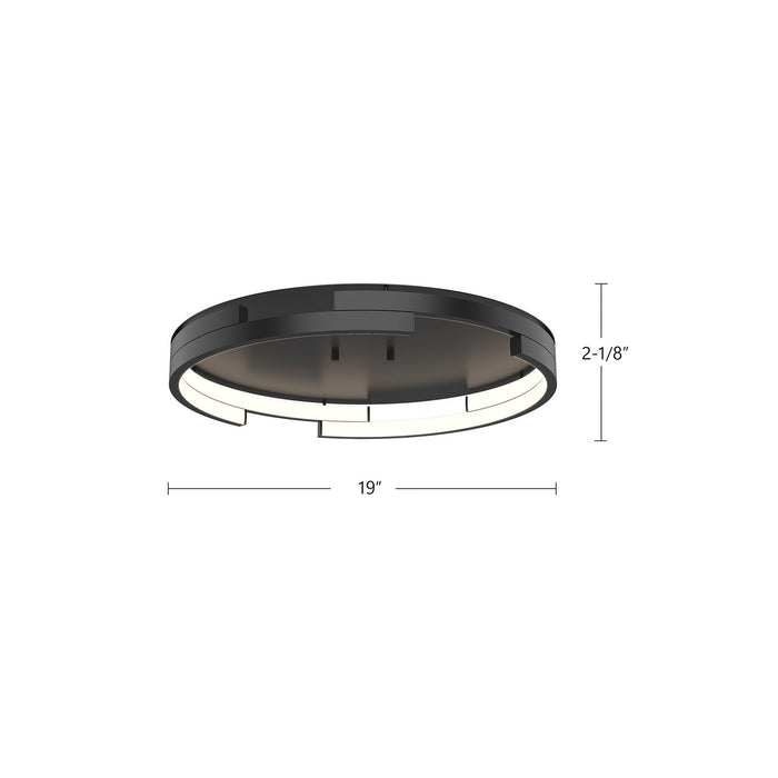 Kuzco Lighting FM52719-BK LED Flush Mount, Black