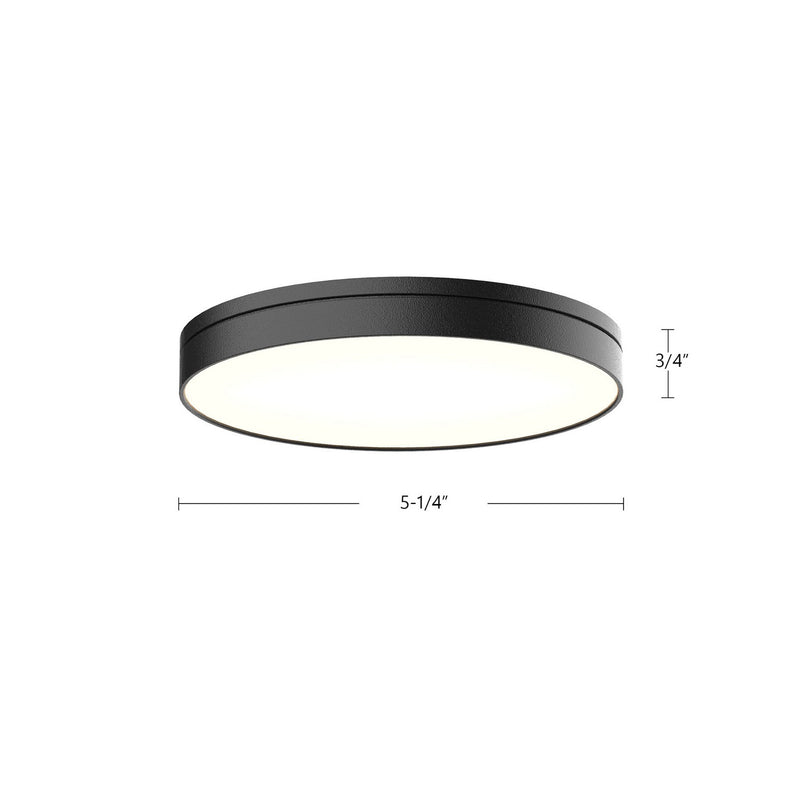 Kuzco Lighting FM72205-BK LED Flush Mount, Black