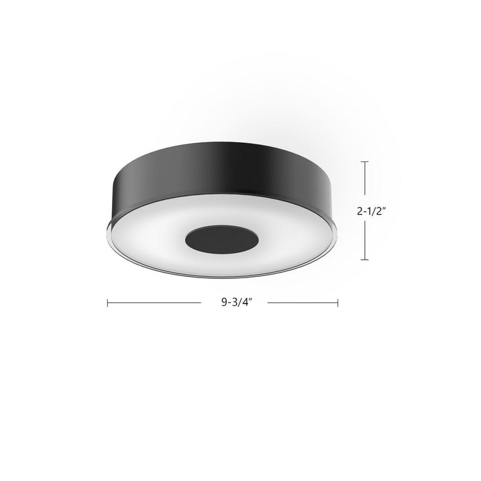 Kuzco Lighting FM7610-BK LED Flush Mount, Black