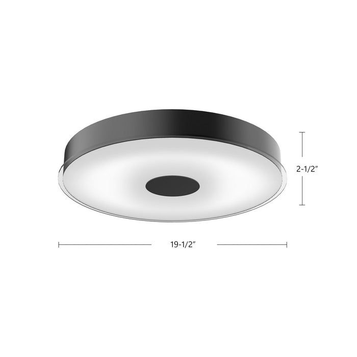 Kuzco Lighting FM7620-BK LED Flush Mount, Black