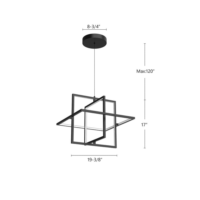 Kuzco Lighting PD16320-BK LED Pendant, Black