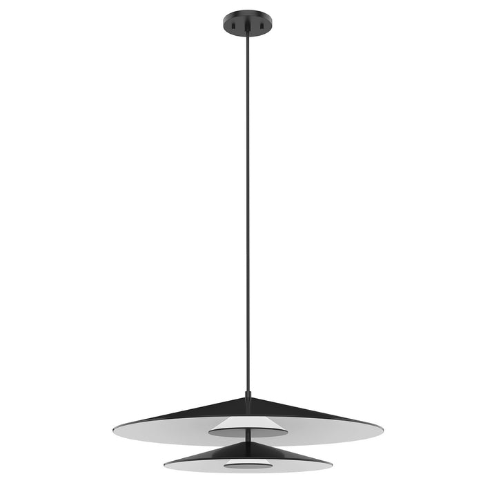 Kuzco Lighting PD22907-BK/WH LED Pendant, Metal - Black/White
