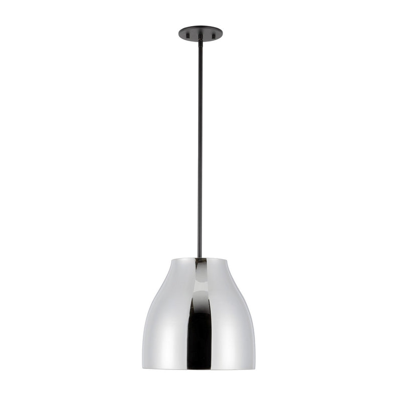 Kuzco Lighting PD62012-BK/CH LED Pendant, Black/Chrome