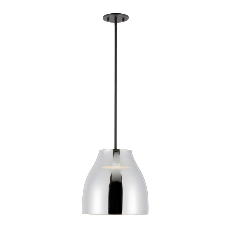Kuzco Lighting PD62012-BK/CH LED Pendant, Black/Chrome