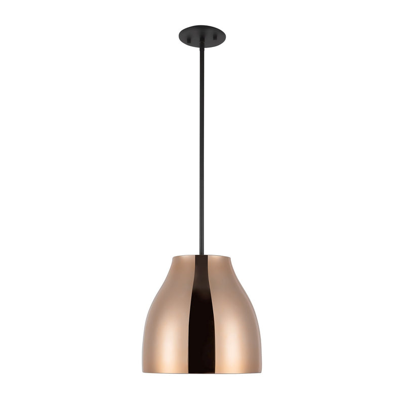 Kuzco Lighting PD62012-BK/CP LED Pendant, Black/Copper