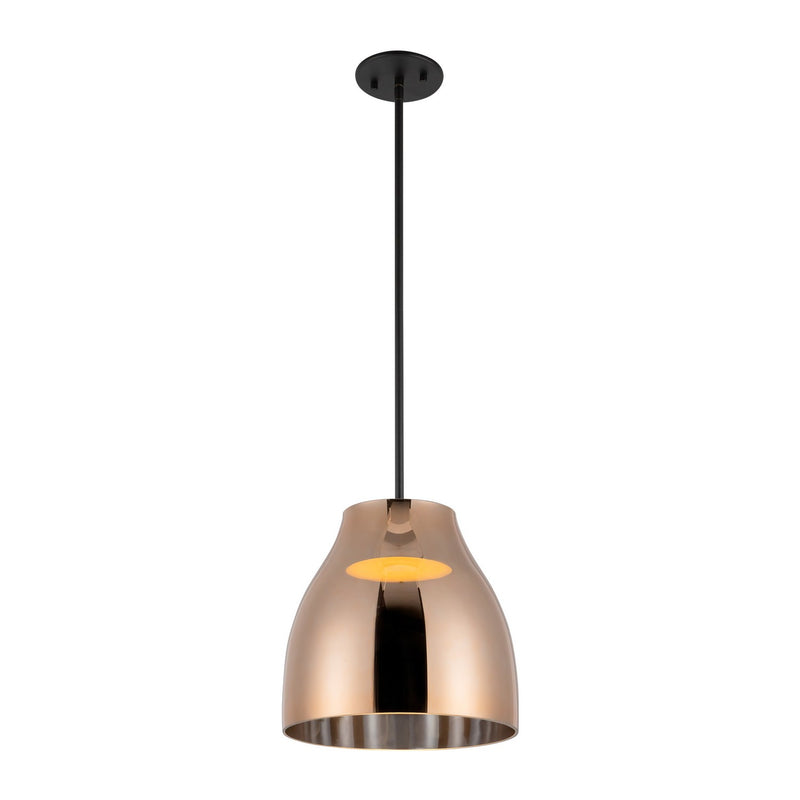 Kuzco Lighting PD62012-BK/CP LED Pendant, Black/Copper