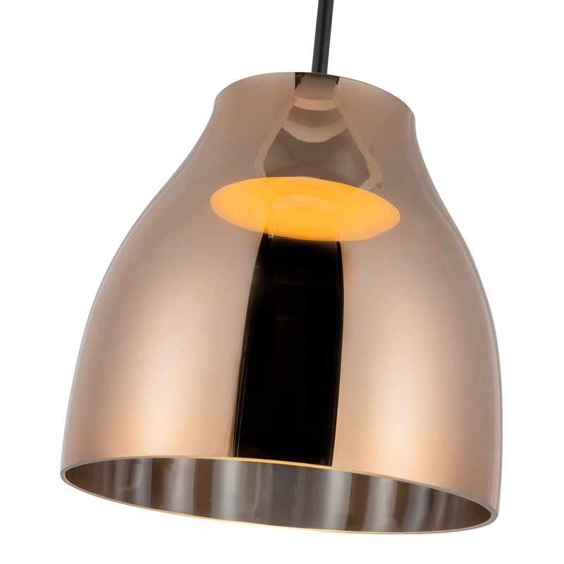 Kuzco Lighting PD62012-BK/CP LED Pendant, Black/Copper