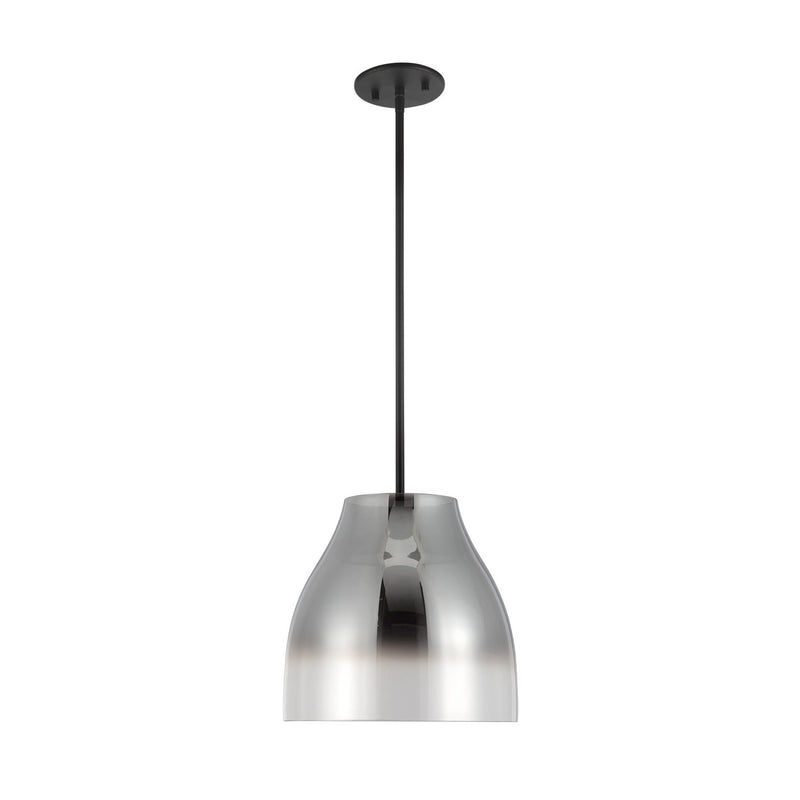 Kuzco Lighting PD62012-BK/SM LED Pendant, Black/Smoked