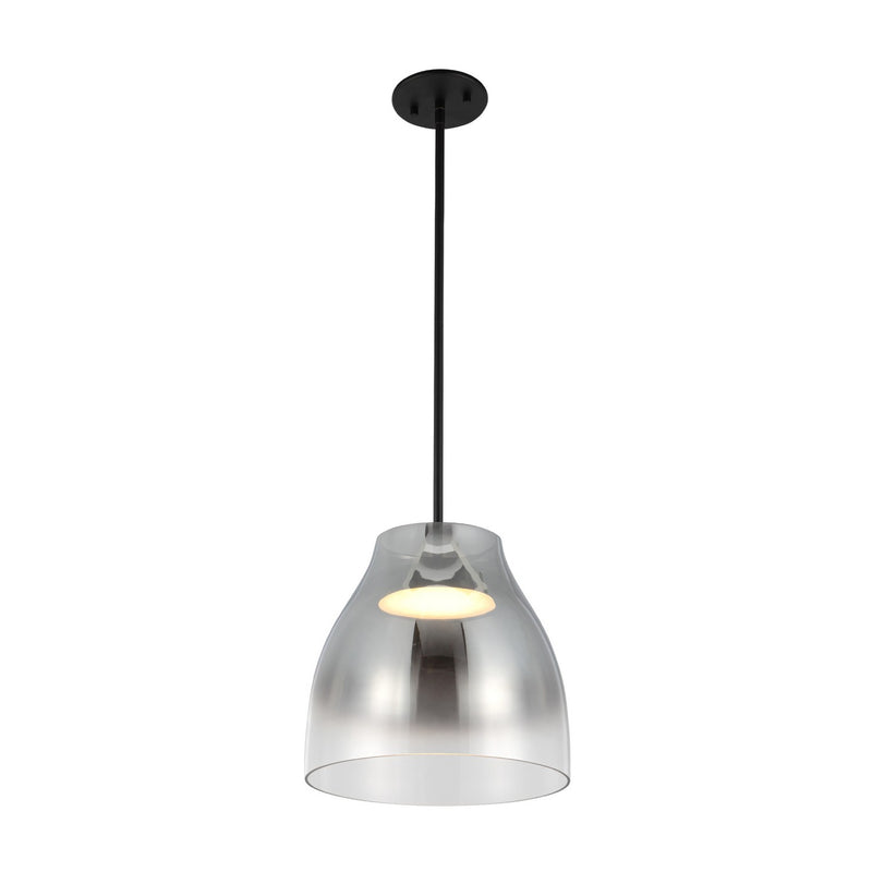 Kuzco Lighting PD62012-BK/SM LED Pendant, Black/Smoked