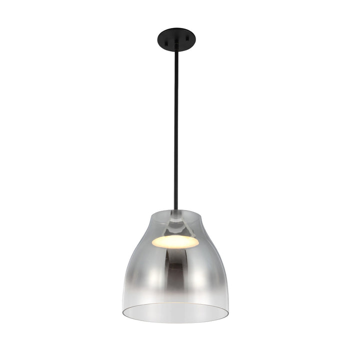 Kuzco Lighting PD62012-BK/SM LED Pendant, Black/Smoked