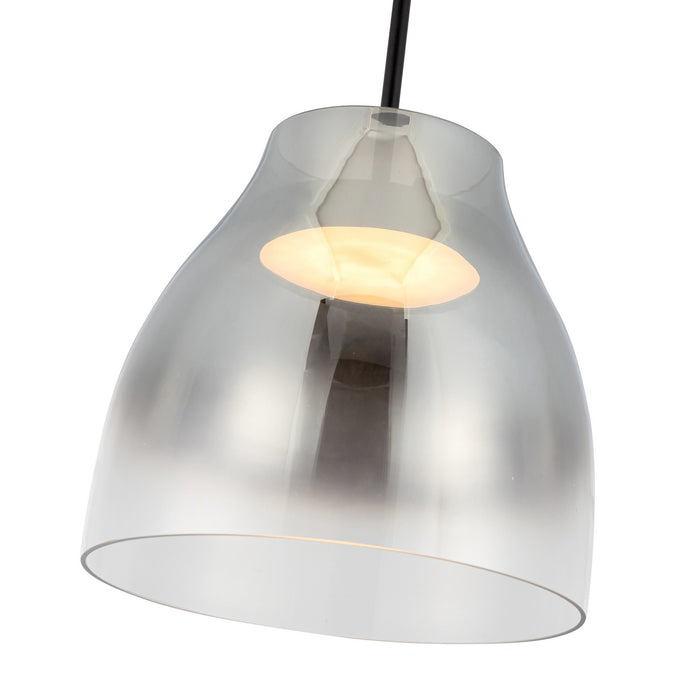 Kuzco Lighting PD62012-BK/SM LED Pendant, Black/Smoked
