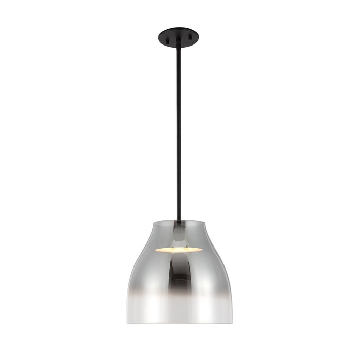 Kuzco Lighting PD62012-BK/SM LED Pendant, Black/Smoked
