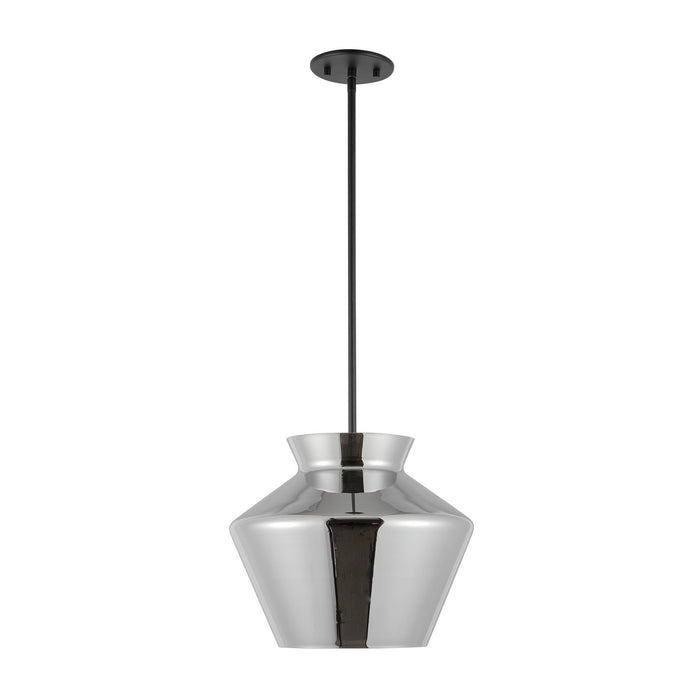 Kuzco Lighting PD62013-BK/CH LED Pendant, Black/Chrome