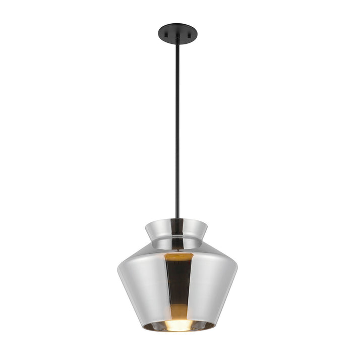 Kuzco Lighting PD62013-BK/CH LED Pendant, Black/Chrome