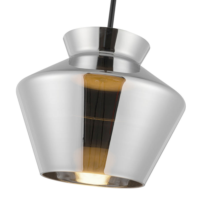 Kuzco Lighting PD62013-BK/CH LED Pendant, Black/Chrome