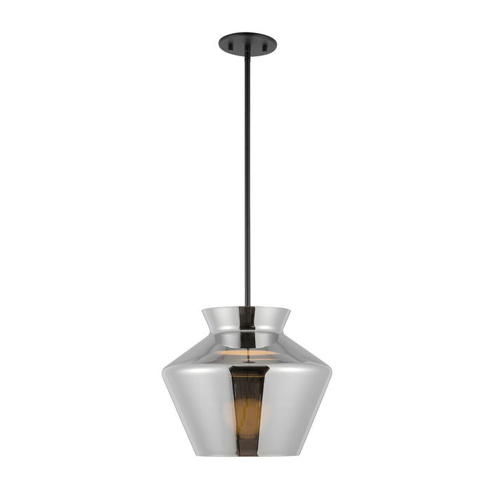 Kuzco Lighting PD62013-BK/CH LED Pendant, Black/Chrome