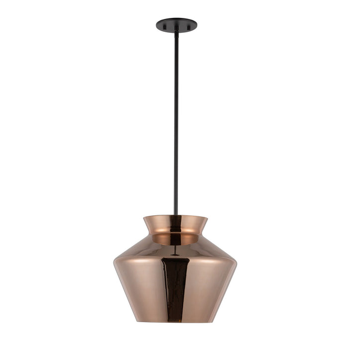 Kuzco Lighting PD62013-BK/CP LED Pendant, Black/Copper