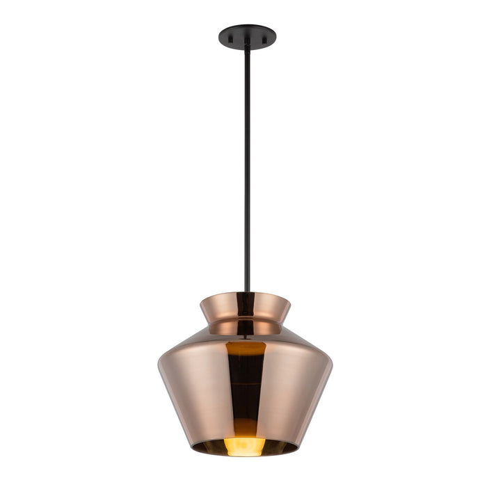 Kuzco Lighting PD62013-BK/CP LED Pendant, Black/Copper