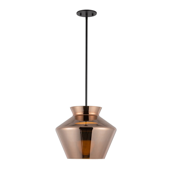 Kuzco Lighting PD62013-BK/CP LED Pendant, Black/Copper