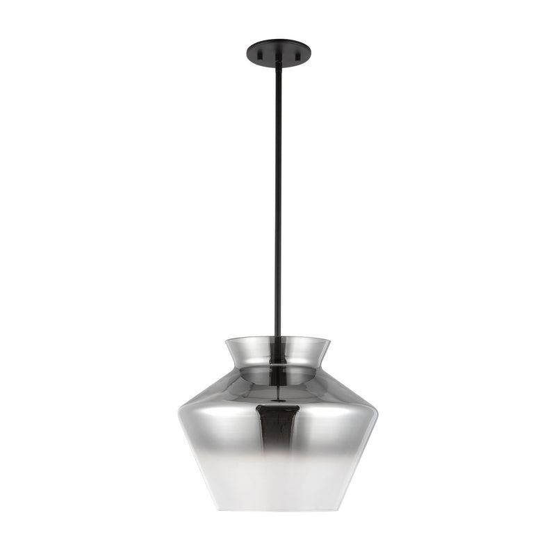 Kuzco Lighting PD62013-BK/SM LED Pendant, Black/Smoked