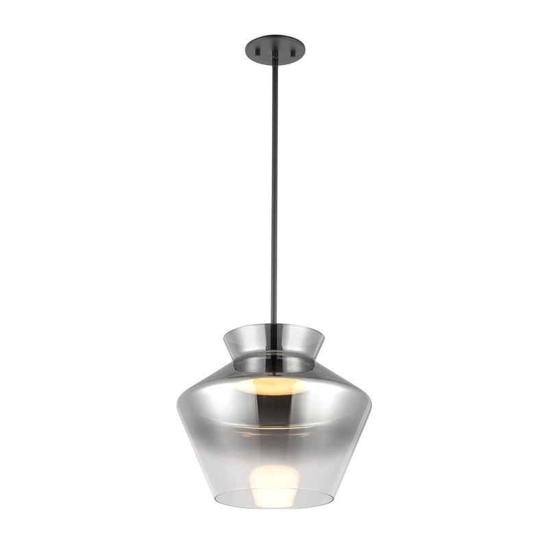 Kuzco Lighting PD62013-BK/SM LED Pendant, Black/Smoked