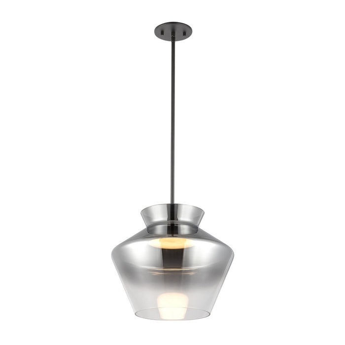 Kuzco Lighting PD62013-BK/SM LED Pendant, Black/Smoked