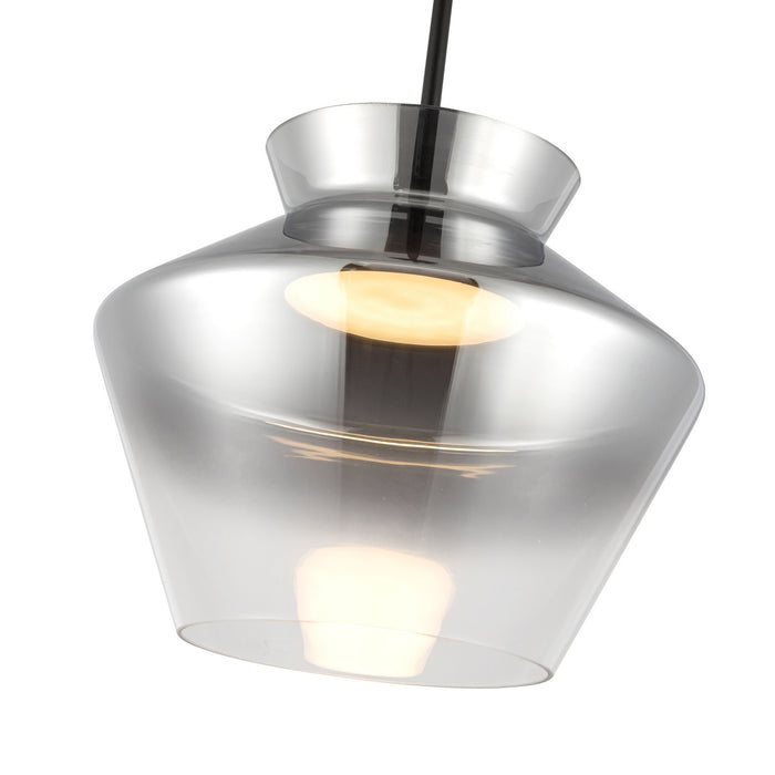 Kuzco Lighting PD62013-BK/SM LED Pendant, Black/Smoked